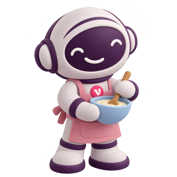 Vinny the Vouchernaut, baking