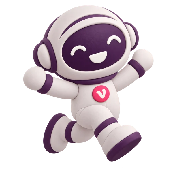 Vinny the Vouchernaut, jumping for joy